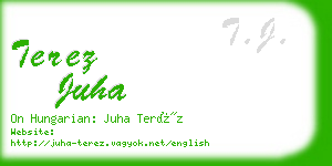 terez juha business card